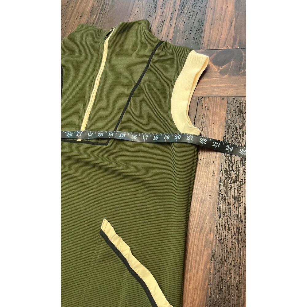 Textured Mini Dress Cap Sleeves Mod VNeck Women Large Pockets Athletic Daily NWT - Picture 3 of 5